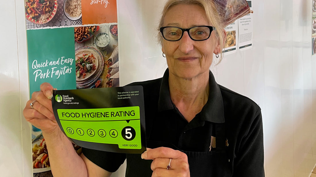 We are celebrating continued excellence with 5-start food hygiene rating