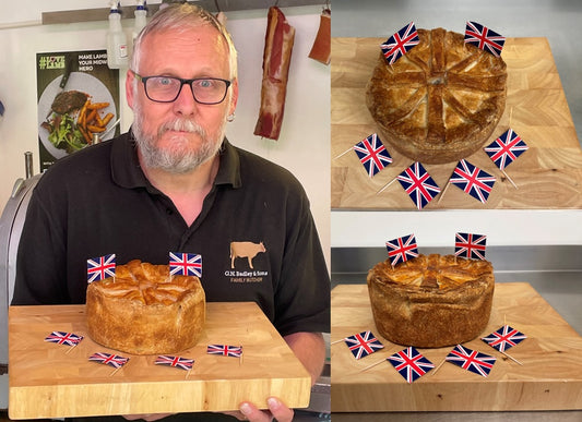 Guess the weight and WIN our unique Jubilee pork pie