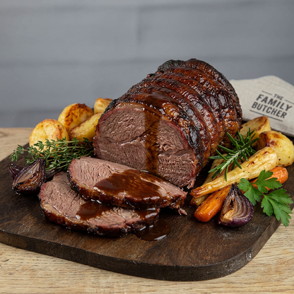 Finished dish – slow-cooked sliced brisket